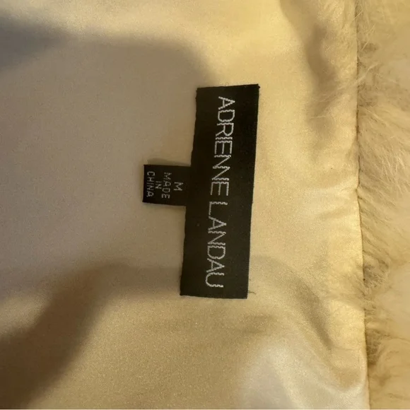 Adrienne Landau Cream Fur Vest - Picture 3 of 4